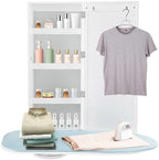 Ironing Board Cabinet, Built-in Swivel Ironing Board Foldable with Storage, Wall Hanging with Mirror for Edrooms, Checkrooms, Small Houses, Sewing Rooms, Bedrooms by Unknown