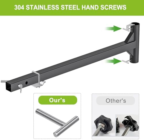 Dolibest Heavy-Duty Hitch Mount Umbrella Holder - Robust and Reliable Support for Large Patio and Outdoor Umbrellas(up to 2'' Poles) - Perfect for Road Trips, Tailgating, and Outdoor Gatherings - Image 5