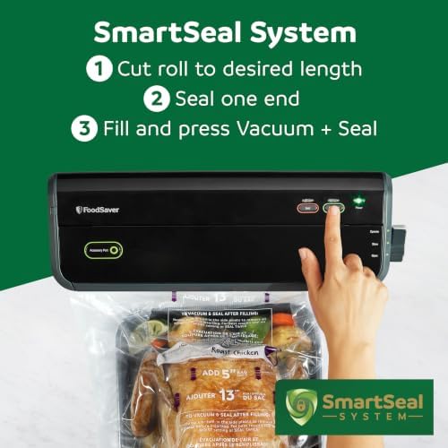 FoodSaver Heavy Duty Vacuum Sealer Rolls, 2 Pack XL 11" x 16' Rolls (32 Total Feet), Expands to 14", BPA-Free Bags for Storage, Sous Vide, Meal Prep - Image 6