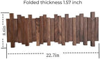 Natural Wood Wall Mounted Piano Coat Rack| Coat Rack Wall Mount| Flip Down Wall Hook Rack 5 Hooks| Entryway Wall Storage with Hooks,Made of Black Walnut.Wall Art - Image 5