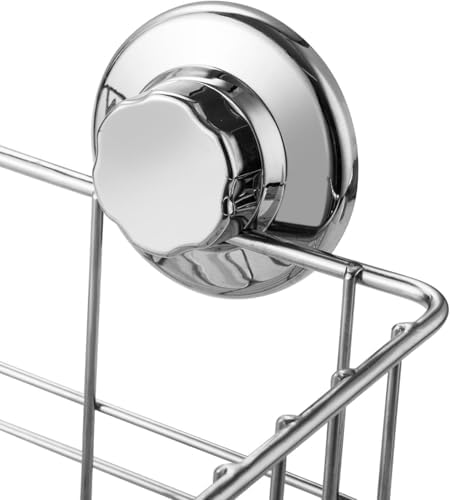 Strong Suction Cups Deep Shower Caddy Bath Shelf Rust-Free Stainless Steel Basket Shampoo Conditioner Holder for Bathroom Kitchen Tidy Organizer - Image 4