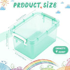 Wenqik 12 Pack Colorful Plastic Storage Bins with Lids, Pastel - Image 2