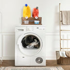 Laundry Detergent Holder,Can Hold 2 Bottles of Laundry Detergent,Holds up to 35 lbs.Wooden,Retro,Honourable (material:plywood) - Image 6