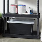 Life Story 18 Pack Heavy Duty Stackable Storage Bin, 55 Qt, Black/Gray - Image 6