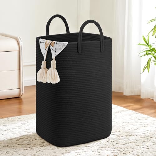 Artfeel Laundry Basket,Woven Cotton Rope Laundry Hamper,100L Versatile Storage for Dirty Clothes,Baby Toys,and Blankets in Bathroom, Nursery,and Living Room by Artfeel