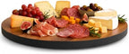 Woodard & Charles Round Acacia Wood Lazy Susan Turntable, 13.75", 6 Pack by WoodardandCharles