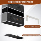 2 Pack 5 Tier Over the Door Organizer for Bathroom, Bedroom, Pantry, Black - Image 3