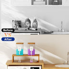 RoleDes Laundry Detergent Dispenser Set, Liquid Laundry Soap Dispensers for Detergent and Fabric Softener, 2 x 101 oz Refillable Containers with Stand for Laundry Room Organization - Image 4