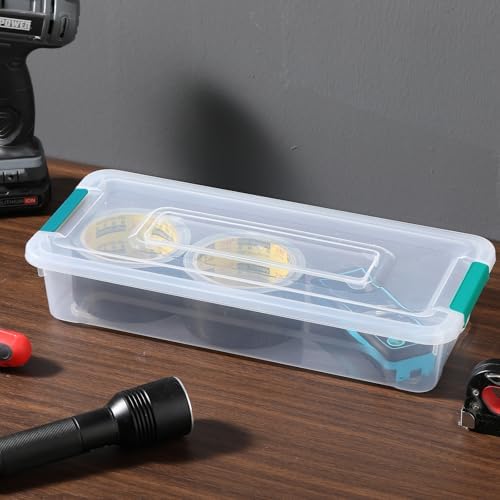 novelinks 4 Quart Clear Plastic Storage Containers with Lids (8 Pack) - Image 7