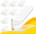 Shoe Slots Organizer, 15 Pack - Adjustable Shoe Stacker for Closet Storage, Clear Double Layer Space Saver, Durable and Stackable Shoe Holder for Sneakers Heels and Flat by WMBOOX