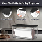COAZEX 2 Pack Stackable Plastic Trash Bag Holder with Black Lids Under Sink - Image 3