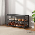 Stainless‑Steel Padded Shoe Rack Bench, Entryway Storage Bench for Kids & Adults, Hallway Shoe Organizer with Comfort Seat - Image 3