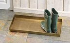 HF by LT Enchanted Scroll Pattern Metal Boot Tray, 30 x 13 inches, Antique Brass Finish - Image 3