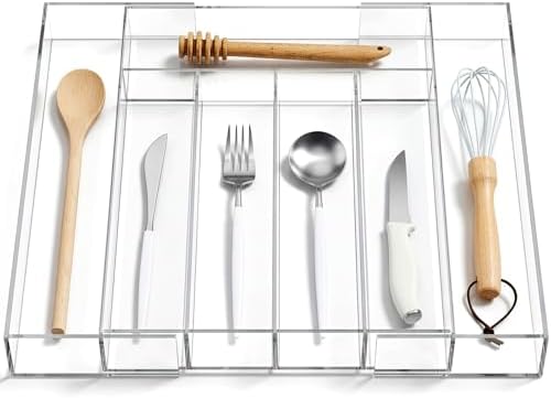 Teenyyou 1 Pcs Expandable Drawer Organizer, 12 x 16 Inches, 5-7 Slots by Teenyyou
