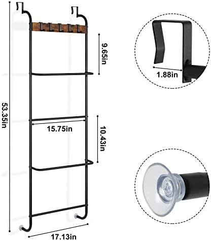 Over the Door Towel Rack Over The Door Towel Bar for Bathroom - Image 2