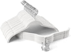 Sishynio Velvet Hangers 50 Pack, Non-Slip Slim Felt Clothes Hangers White by Sishynio