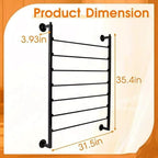 Xbsyhx 7 Tier Wall Mount Ribbon Organizer, Metal Rack for Craft Room - Image 2