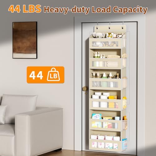 AQOOA 6-Tier Over The Door Organizer 44 lbs Capacity fit Standard Doors - Image 4