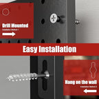 Heavy Duty Peg Board, 8 Pack Metal Pegboard Panels with 50 Hooks - Image 6