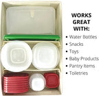 Food Storage Container Organizer 2pc - Lid Organizer Box - Adjustable Kitchen Organizing Box - Compatible with Tupperware Glad Rubbermaid Ziploc Containers - Drawers and Cabinet Organization (2) - Image 6