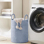 YOUDENOVA Cotton Rope Laundry Hamper Basket, 58L Blanket Basket for Nursery - Image 6
