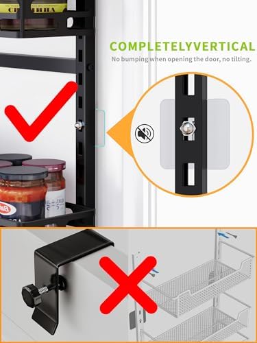 9-Tier Over Door Pantry Rack, Heavy Duty Metal Organizer for Kitchen - Image 6