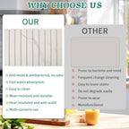 Stone Dish Drying Mat for Kitchen Counter, 24 x 16 Inch(White Marble) - Image 5