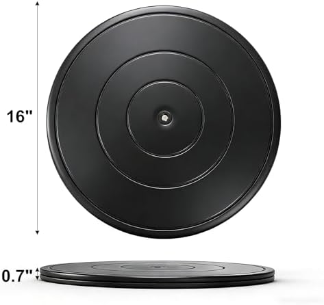 Peohud 2 Pack Heavy Duty Rotating Swivel Stand, 16 Inch Lazy Susan Turntable with Steel Ball Bearings for TV, Computer, Monitors, Model Base, Crafts, Potted Plants, Christmas Tree - Image 2