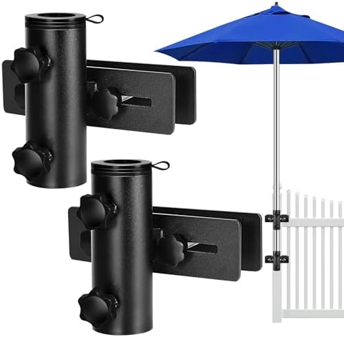 Patio Umbrella Holder for Deck Railing, Adjustable Patio Umbrella Base by Lalafancy