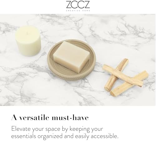 ZCCZ Beige Bathroom Accessories Set 4 Pcs - Toothbrush Holder, Soap Dispenser, Vanity Tray, Tumbler - Countertop Organizer for Bathroom Decor - Stylish and Functional Accessory Set for Home - Image 6