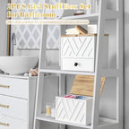 Tampon Holder for Bathroom Decor, Feminine Product Organizer with Lid and Drawer, Shark Week Tampon Storage, Wood Pad and Tampon Organizer for Toilet Organizer, Bathroom Accessories Box for Girl Stuff - Image 2