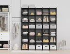 HOMIDEC Closet Organizers and Storage, 9 Cube Storage Organizer, Black - Image 2
