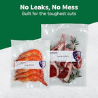 FoodSaver Heavy Duty Quart Vacuum Seal Bags, 88 Count 8" x 11" BPA-Free Freezer Bags, 30% Thicker for Food Storage, Sous Vide, and Meal Prep - Image 2
