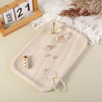 Karibiber Marble Vanity Tray, Bathroom Tray Countertop, Decorative Dresser Organizer, Perfume, Jewelry Holder, Beige Stone Serving for Kitchen Sink Storage(MOCA Cream) - Image 6