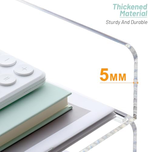 SANRUI Paper Organizer Letter Tray, 4-Pack Acrylic File Organizer, Clear - Image 6