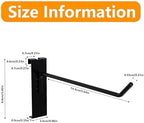 6 Inch Grid Wall Accessories Kit, Black, Grid Wall Pegs, 100 PCS - Image 7
