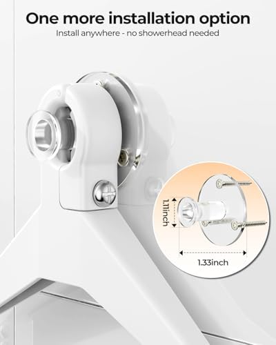 ODesign 3 Tier Adjustable Shower Caddy Hanging Over Head Anti-Swing White - Image 4