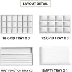 Frebeauty Jewelry Trays for Drawer,Set of 9 Jewelry Organizer and Storage - Image 4