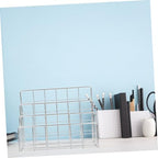 Iron File Holder Desktop Mail Organizer with Slots for Office Desk - Image 6