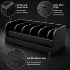 MinBoo Bamboo Belt Organizer Box,6 Grids Belt Rack for Closet and Drawer, Belt Storage Organizer and Displayer for Men Women - Image 5