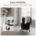 StorageWorks 160L Laundry Basket with Wheels, Rolling Hampers for Clothing - Image 4