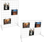 2 Sets Grid Wall Countertop Decorative Panel for Photo Display by Hiyoo