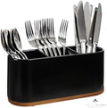 DAILY RITMO® Black Countertop Silverware Holder by DAILYRITMO