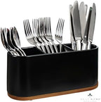 DAILY RITMO® Black Countertop Silverware Holder by DAILYRITMO