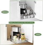 LOVMOR Pull Out Cabinet Organizer 12½" W x 21½" D, Kitchen Cabinet Pull Out Shelves Slide Out Storage - Image 6