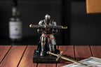 Medieval Armored Knight Pen Holder Figurine Paperweight Phone Stand Irn&Grn - Image 5