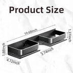 Over The Sink Bathroom Shelf Organizer, No-Drill Countertop Caddy for Toiletries & Skincare, Rust-Proof Carbon Steel & Aluminum, Fits Most Faucets (Cream, 19.68inch) - Image 2