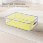 Under Bed Storage Container – Foldable Underbed Storage Bin for Clothes & Bedding, Premium Canvas Storage Box with Lid, Low Profile 8″ Organizer with Handles - Image 4