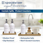 Spacewiser Countertop & Vanity Silicone Tray – 2 PC (11.7" & 7.7") Set - Image 2
