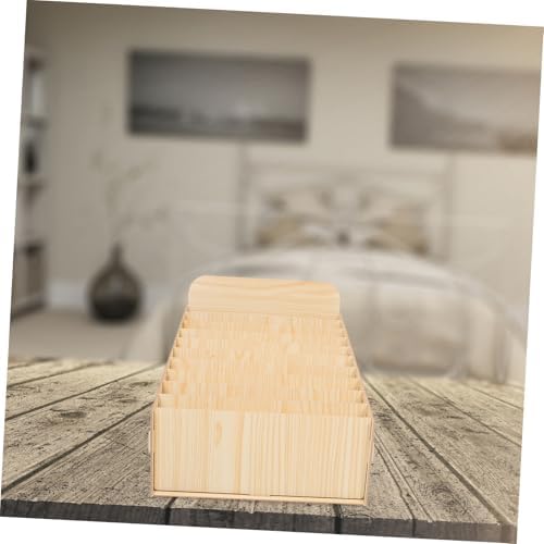 Rustic Wooden Mail Organizer Box for Efficient Sorting of Bills Receipts Documents Versatile Desk Organizer with Capacity for Home Use - Image 5